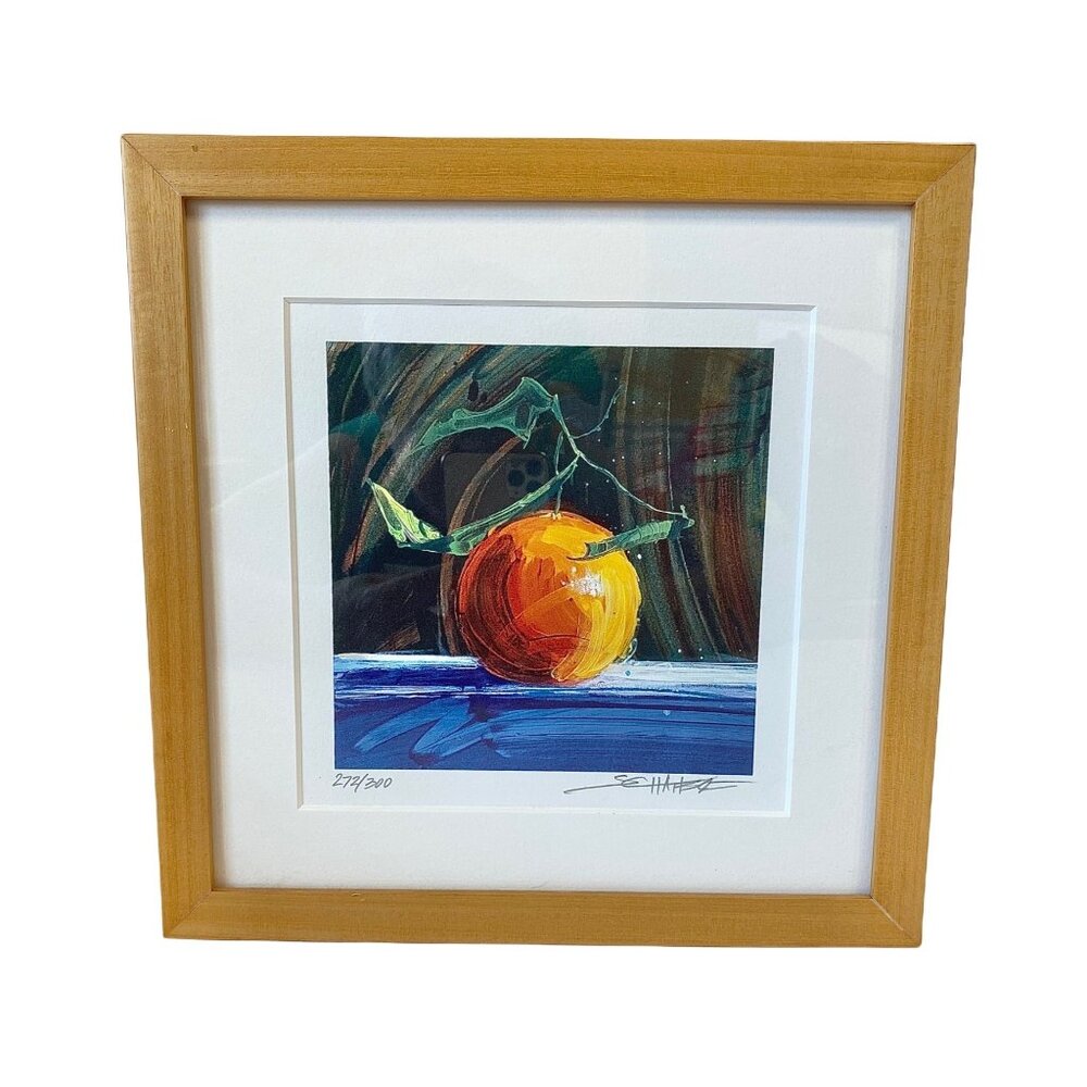 Framed Scott Hile Limited Edition Art Print "Orange" 272/300 Signed